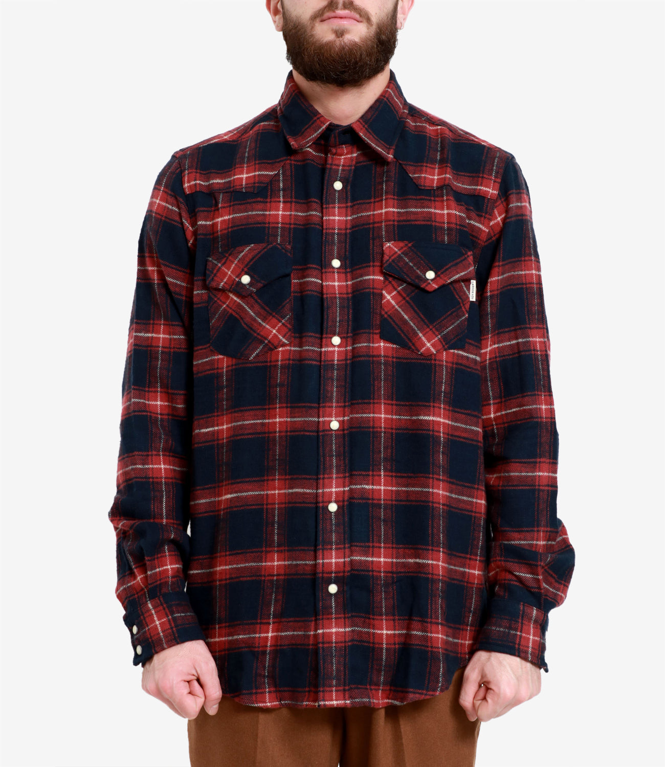 Roy Roger's | Red and Dark Blue Martin Shirt