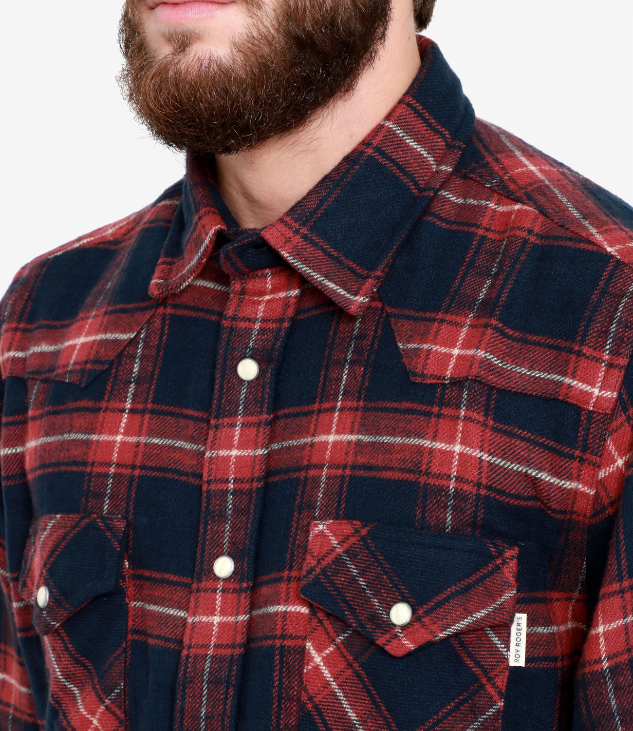 Roy Roger's | Red and Dark Blue Martin Shirt