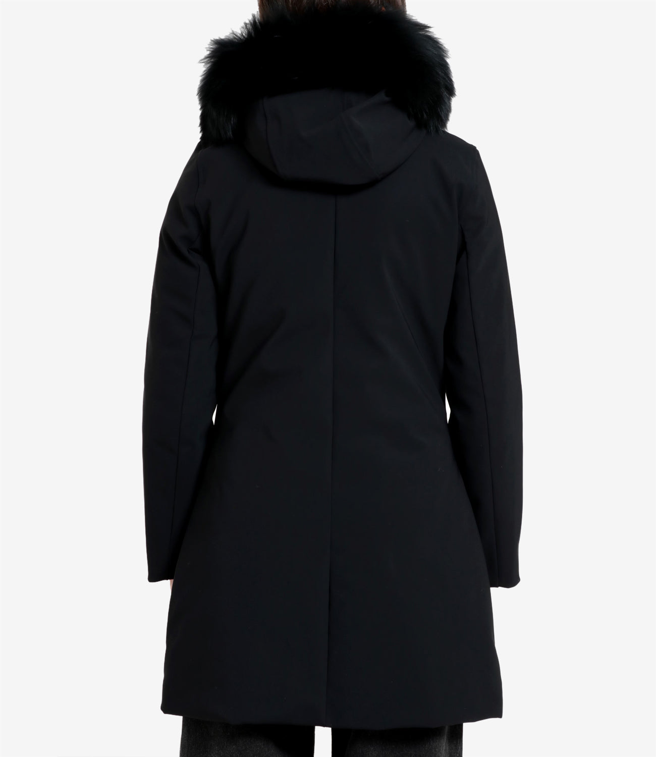 RRD | Winter long fur jacket Black