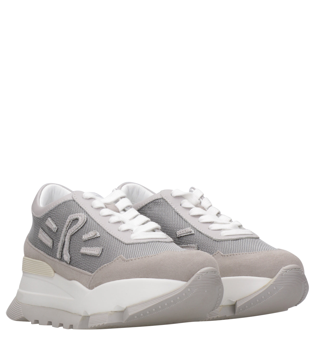 Rucoline | Sneakers Aki Bianco e Grigio