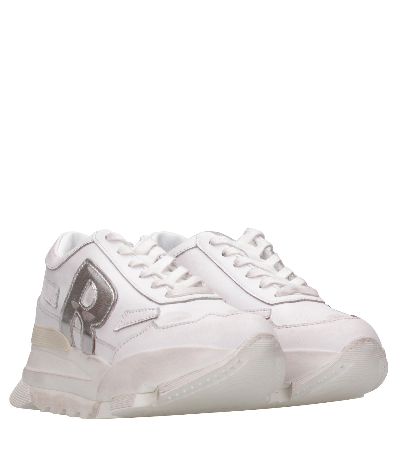 Rucoline | Sneakers Aki Bianco e Argento