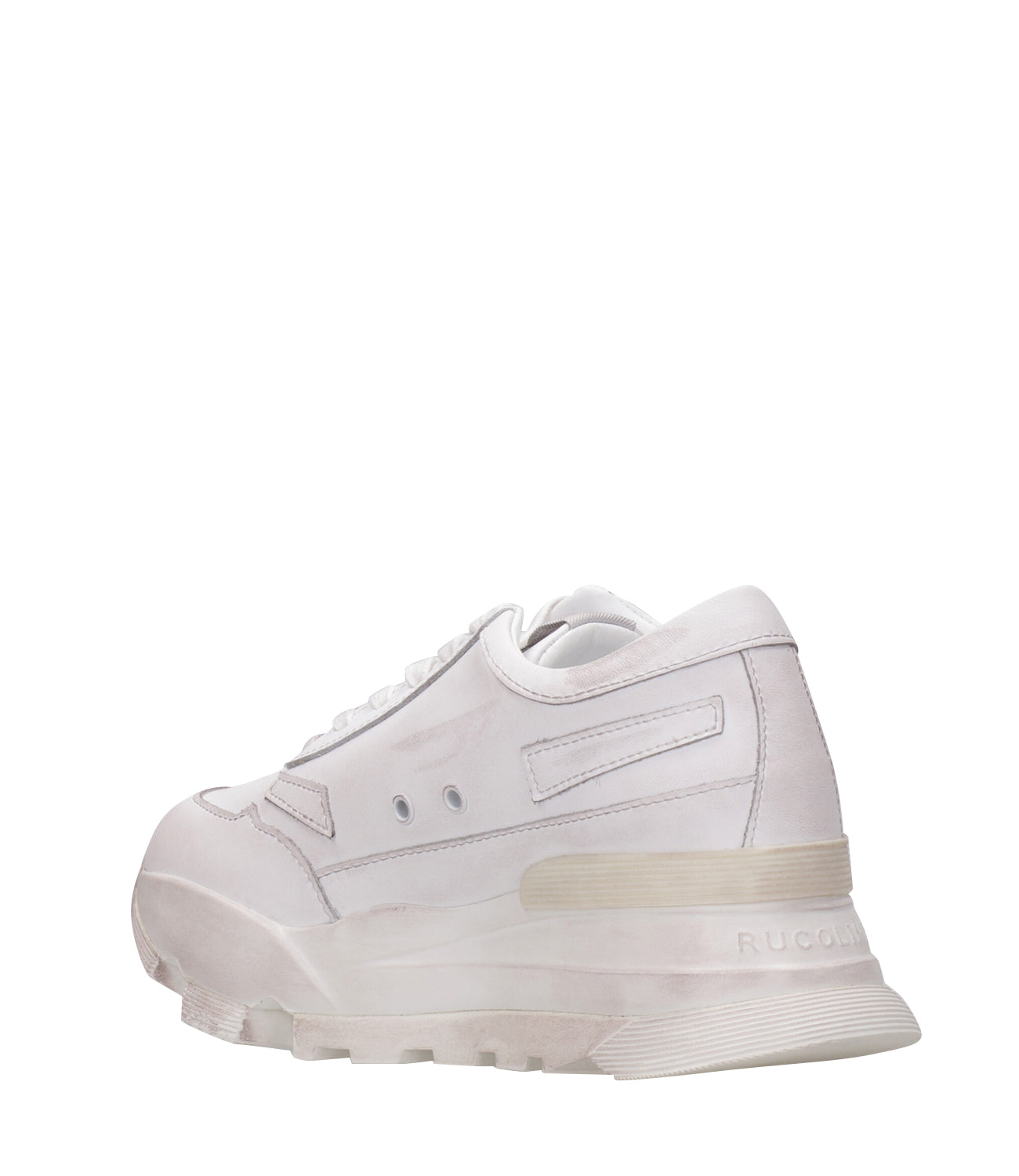 Rucoline | Aki White and Silver Sneakers