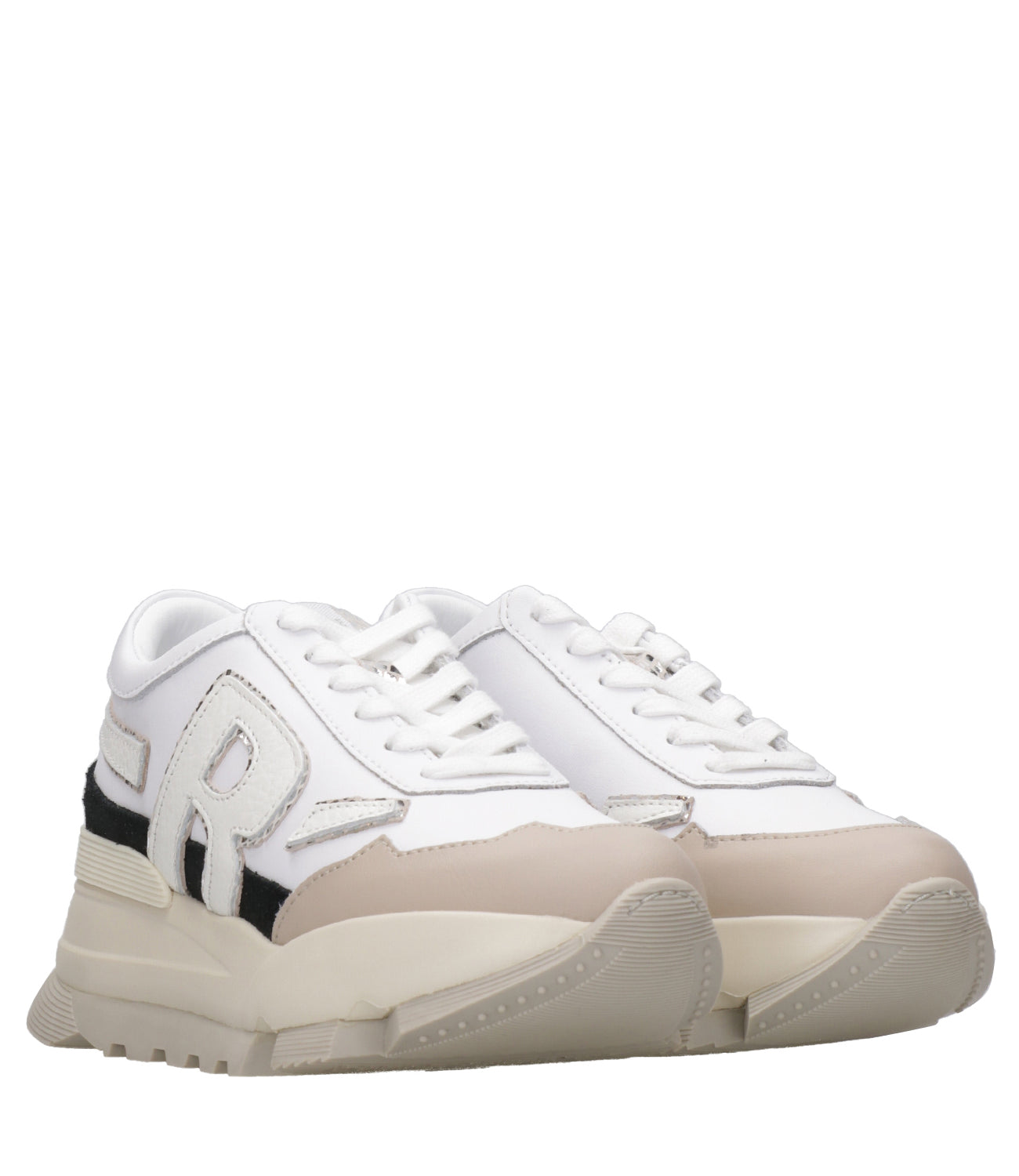 Rucoline | Sneakers Aki Bianco e Argento