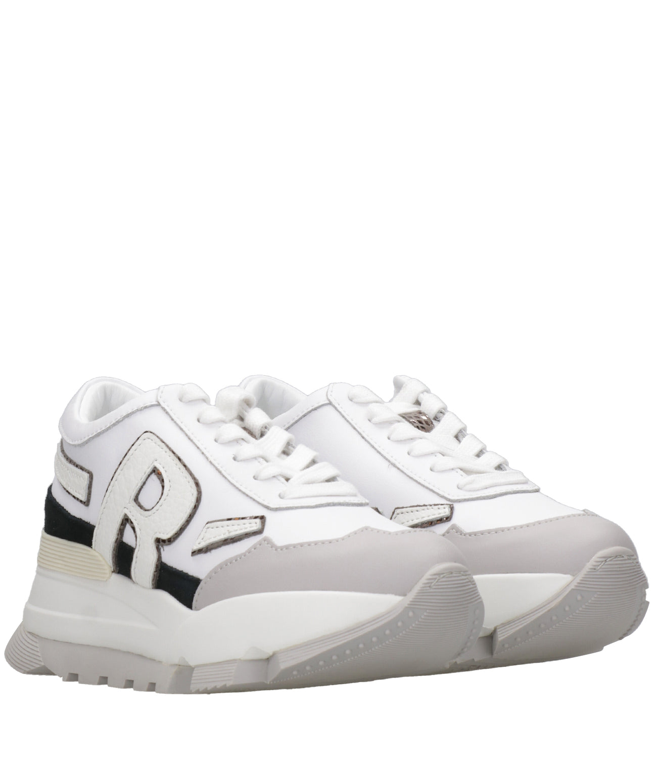 Rucoline | Sneakers Aki Bianco e Ottanio