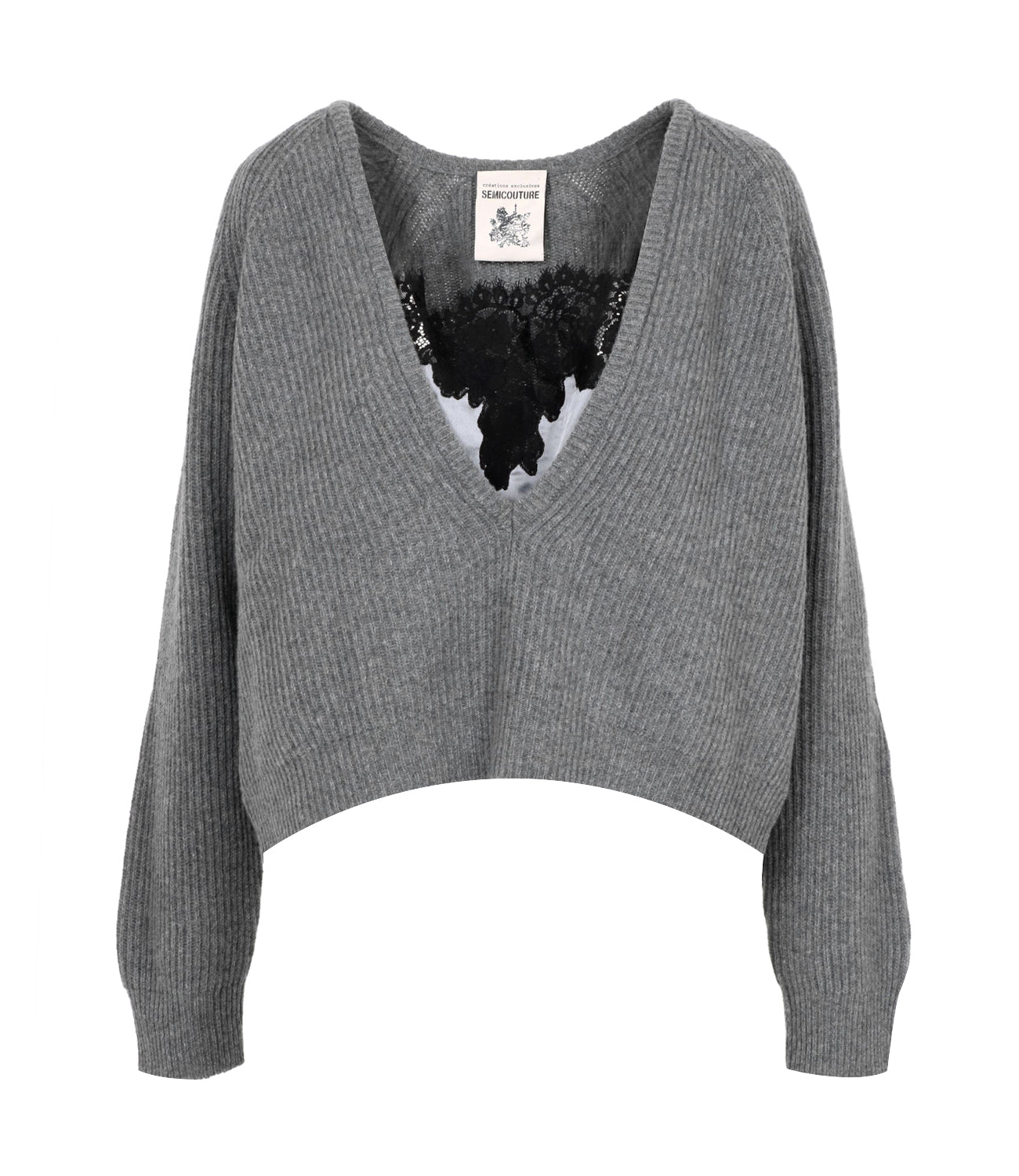 Semicouture | Grey Gaelle Sweater