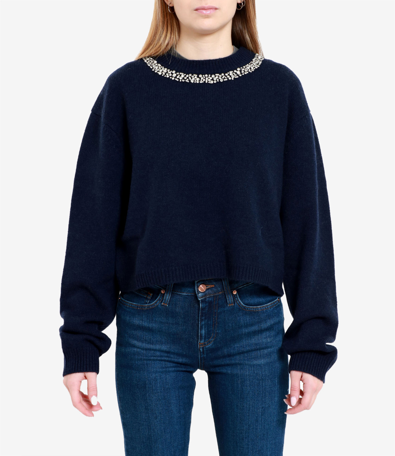 Semicouture | Sofia Midnight Blue Sweater