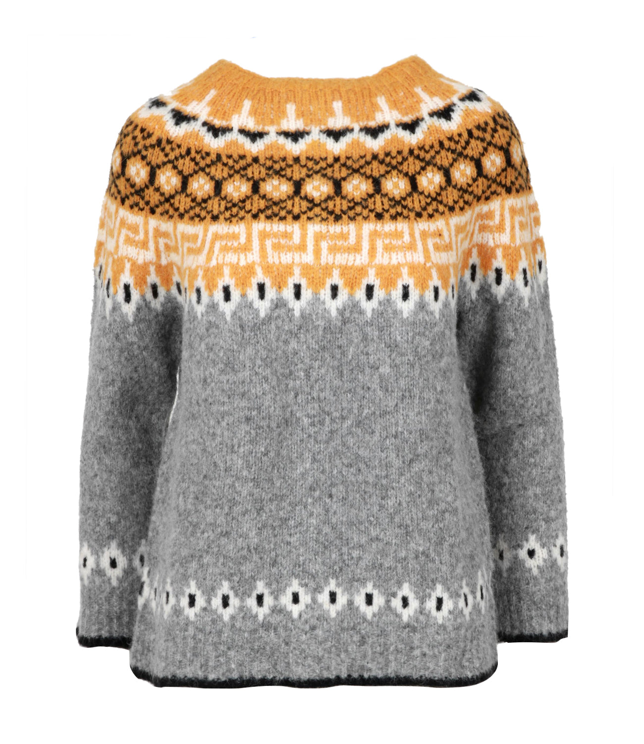 Semicouture | Marilin Grey and Sand Knitwear