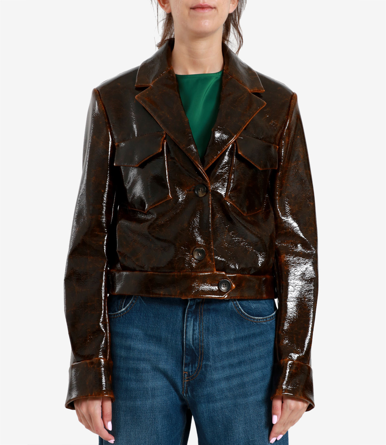 Sportmax | Brown Macro Jacket