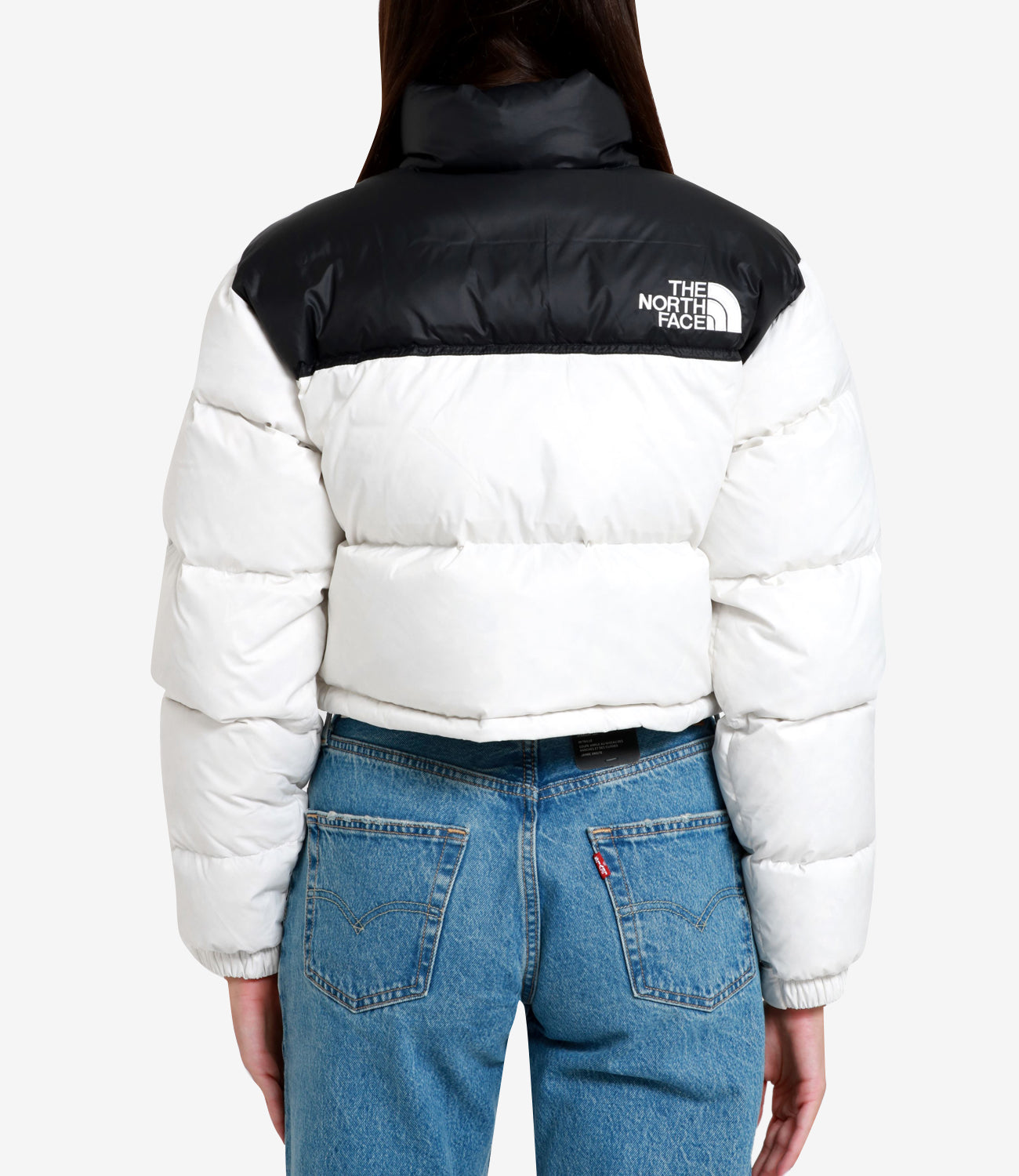 The North Face | Giubbotto W Nuptse Short Bianco e Nero