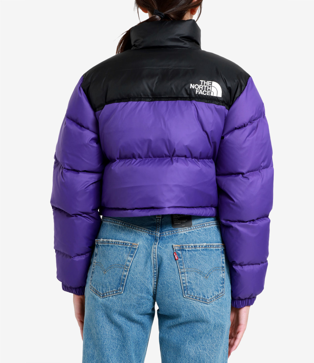 The North Face | Giubbotto W Nuptse Short Viola e Nero