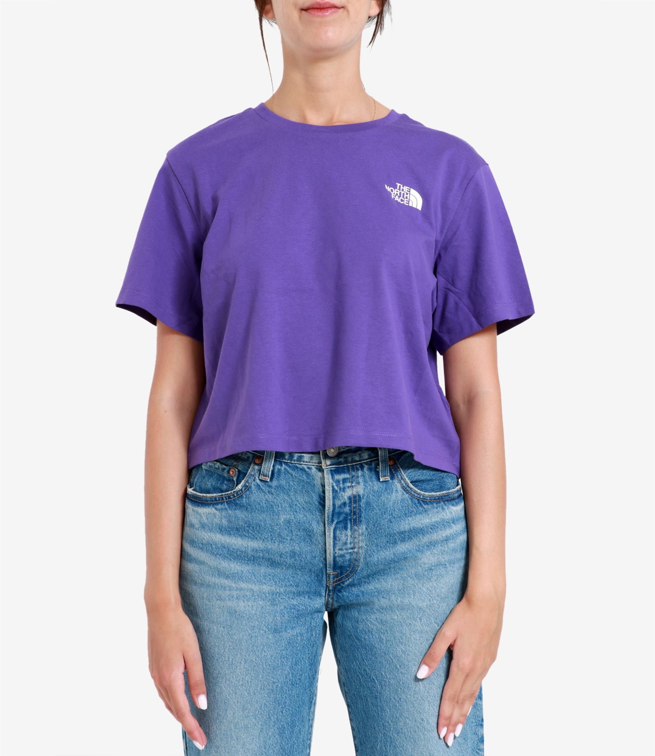 The North Face | Logowear T-Shirt Tops Cropped Purple