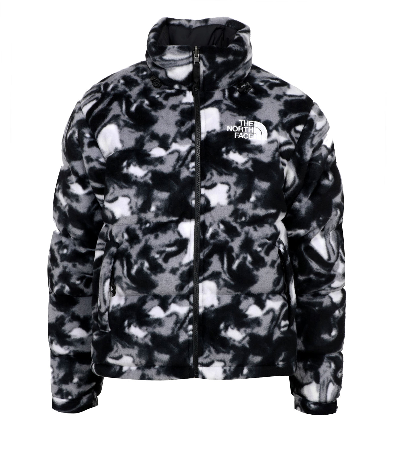 The North Face | Polar Nuptse Jacket Black White and Grey