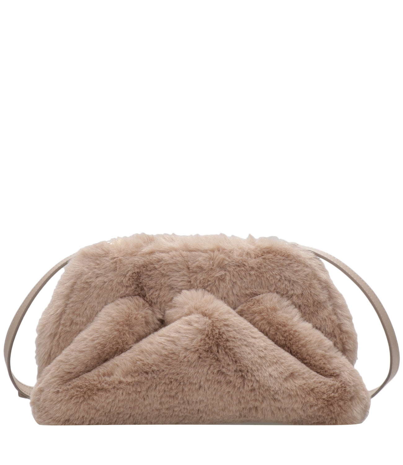 Themoiré | Tia fur Tortora Clutch Bag