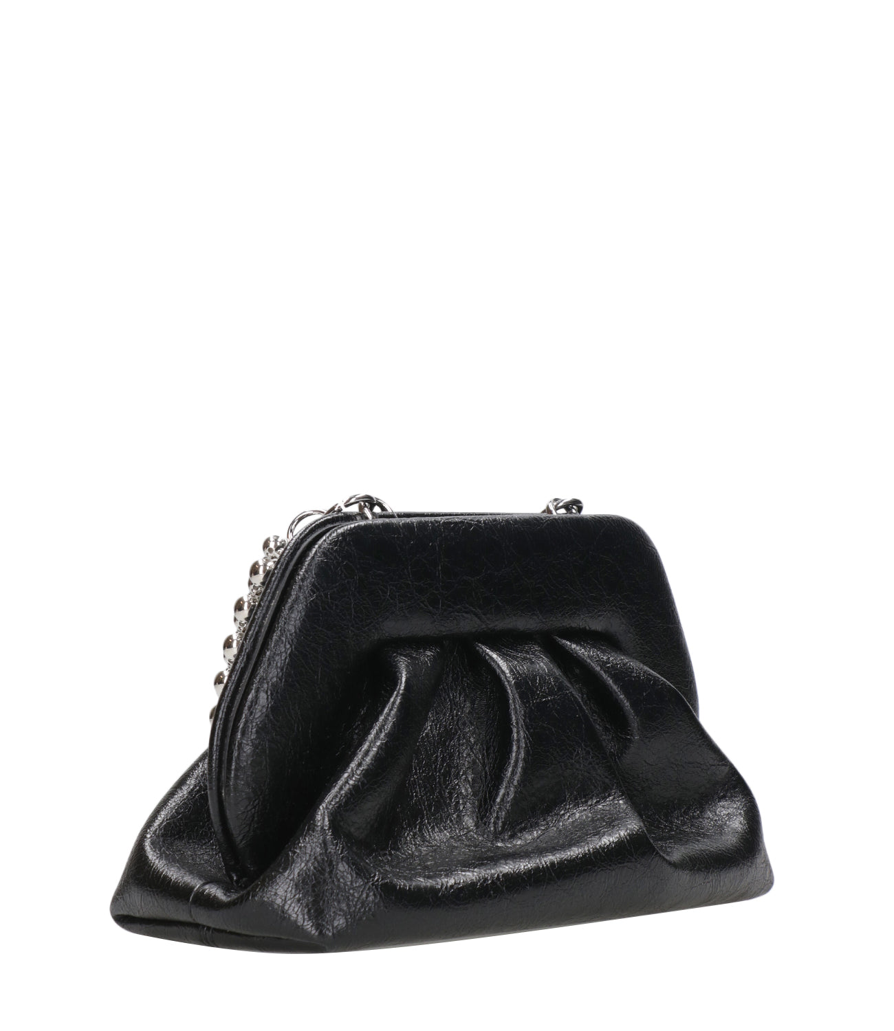 Themoiré | Tia clutch bag handle beads Black