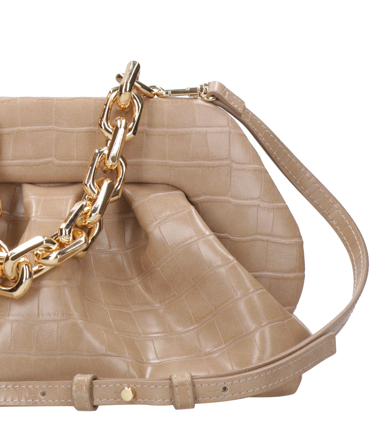 Themoirè | Pochette Tia Croco Beige