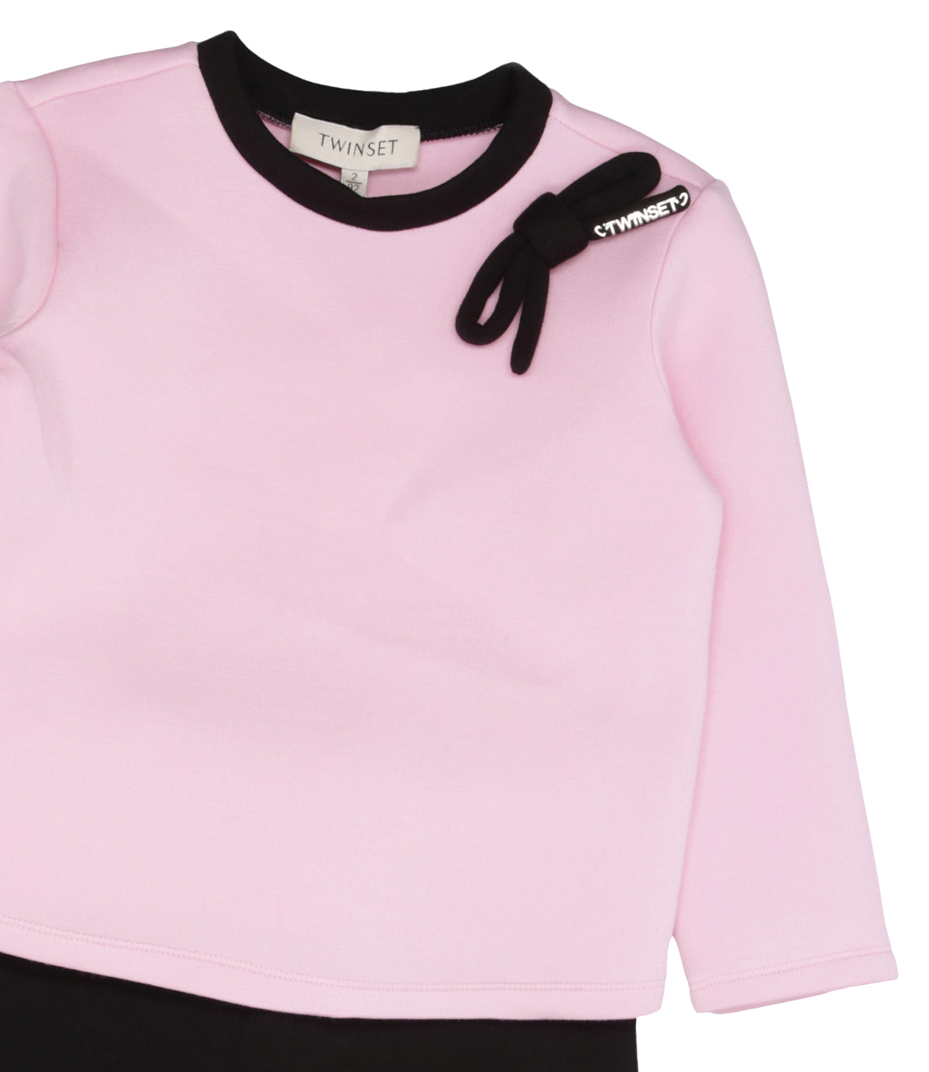 Twinset Kids | Pink and Black Sweater and Pant Set