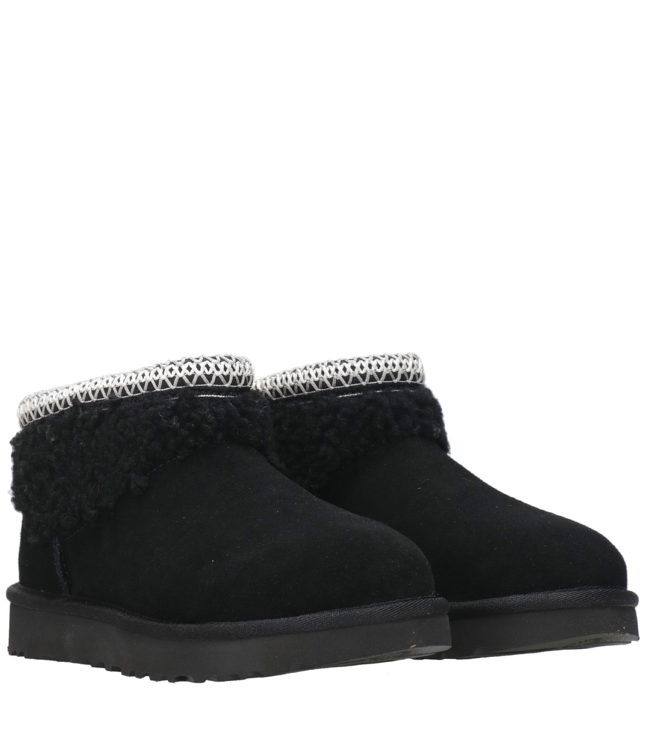 UGG | Tronchetto Classic Ultra Mini Maxi Curly Nero