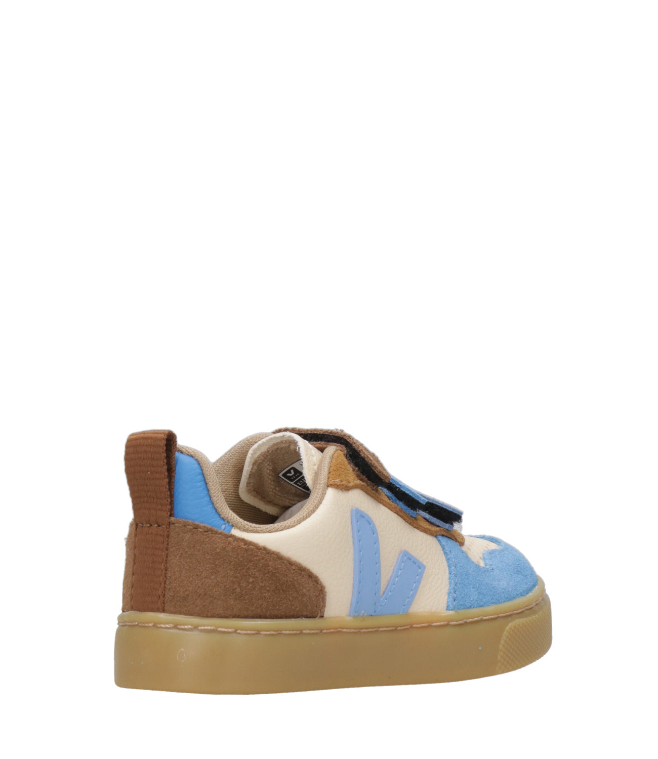 Veja Kids | Sneakers Small V-10 Crema Azzurro e Cammello