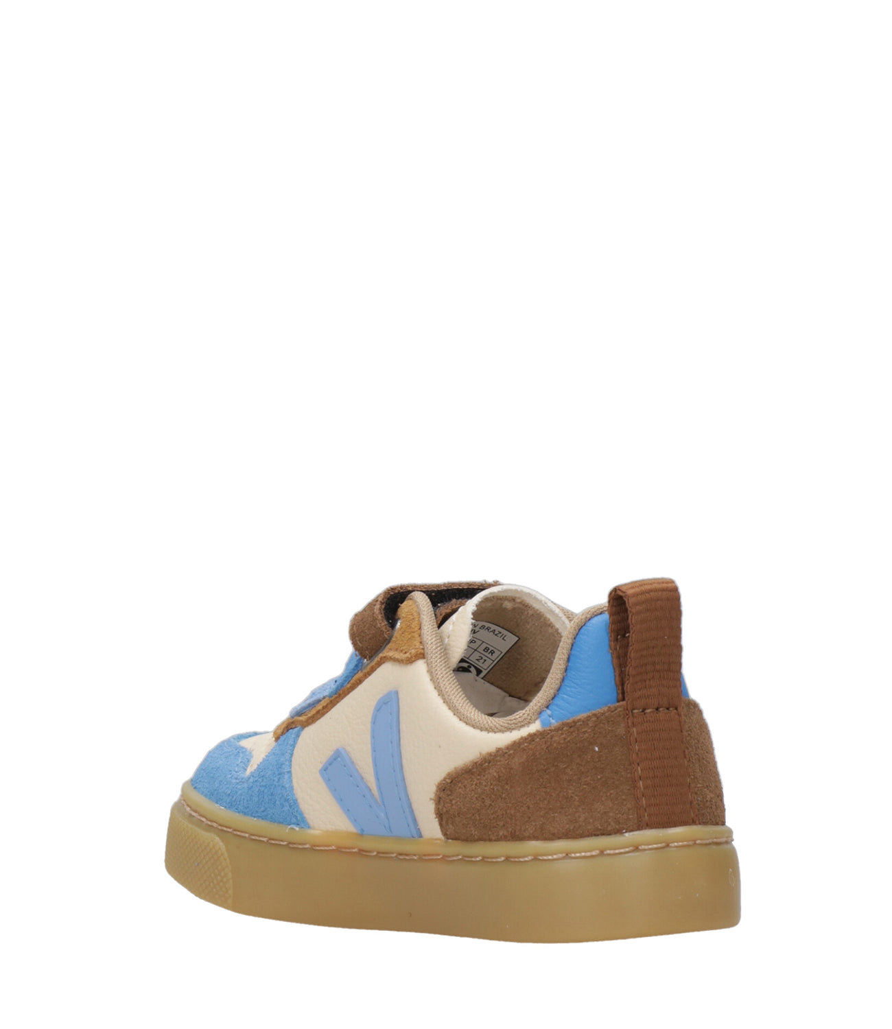 Veja Kids | Sneakers Small V-10 Crema Azzurro e Cammello