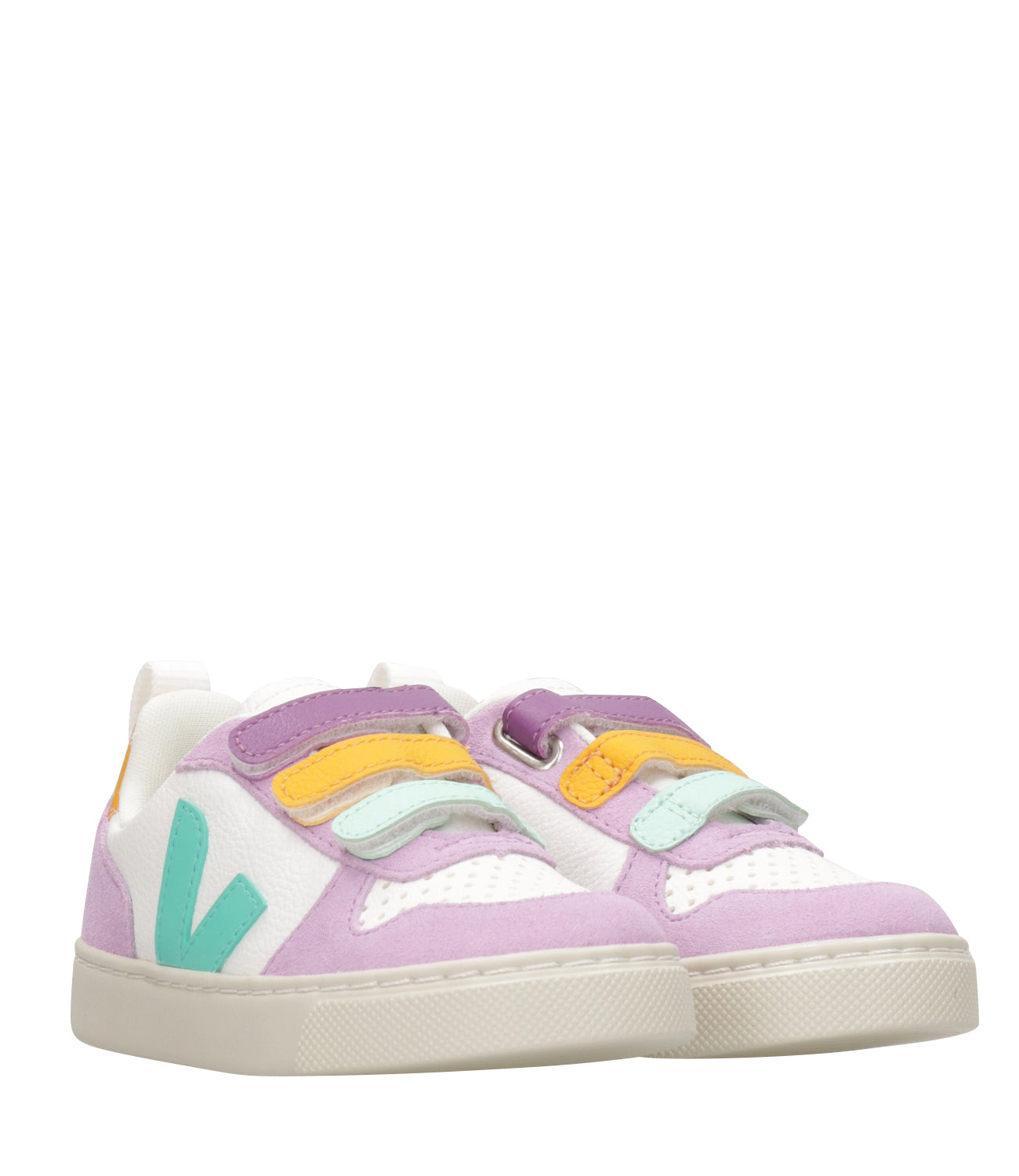 Veja Kids | Sneakers Small V-10 Bianco Glicine e Verde