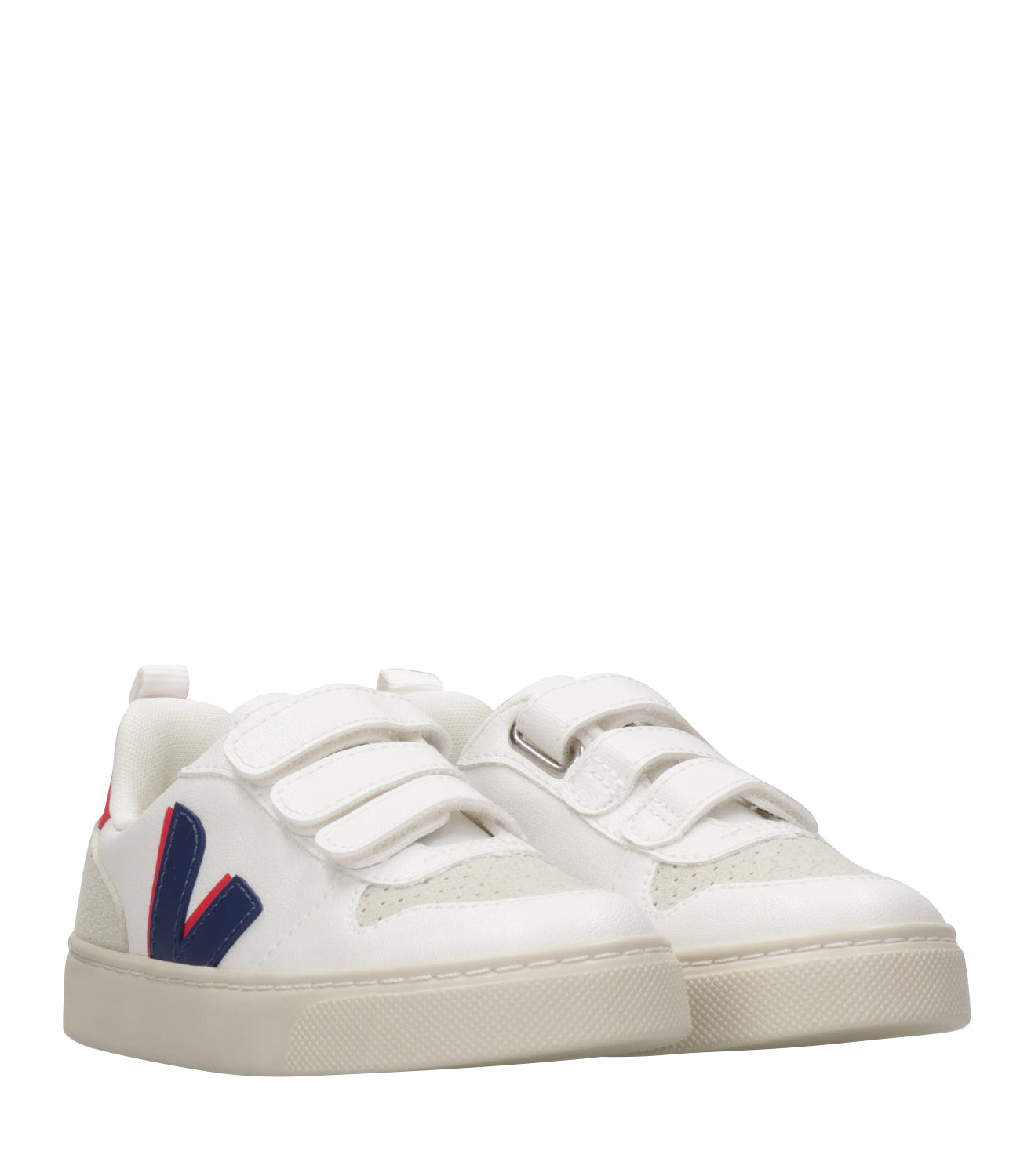 Veja Kids | Sneakers Small V-10 Bianca Blu e Rosso