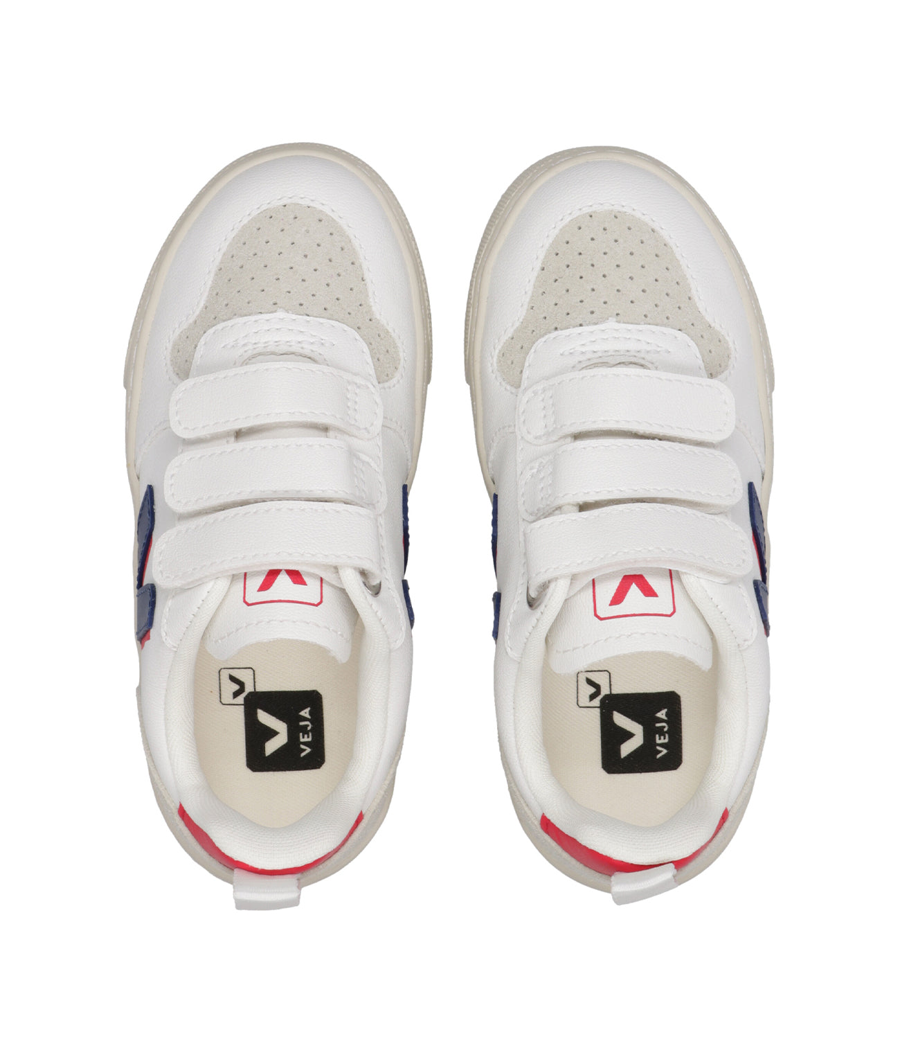 Veja Kids | Sneakers Small V-10 Bianca Blu e Rosso