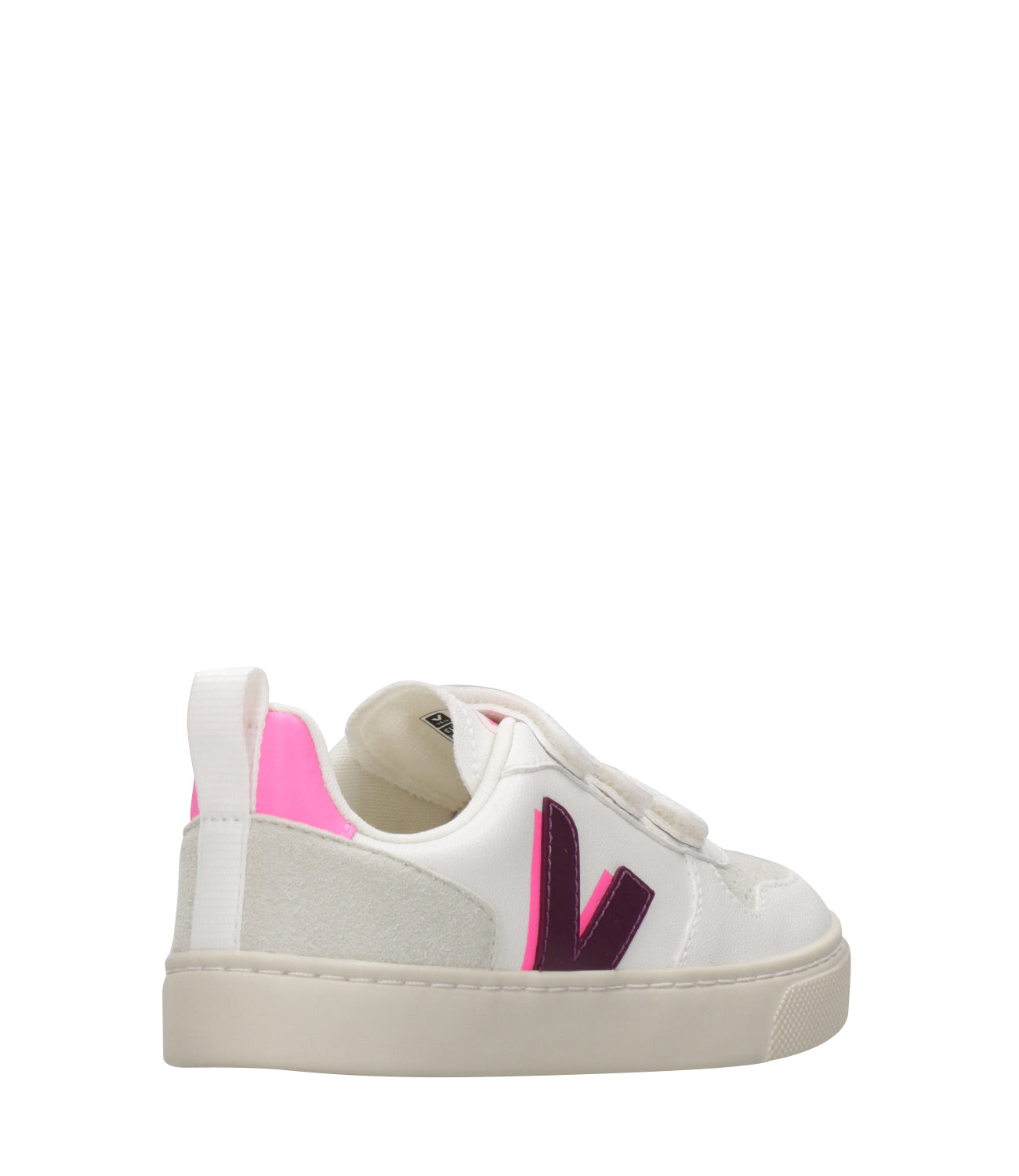 Veja Kids | Sneakers Small V-10 Bianco e Fuxia