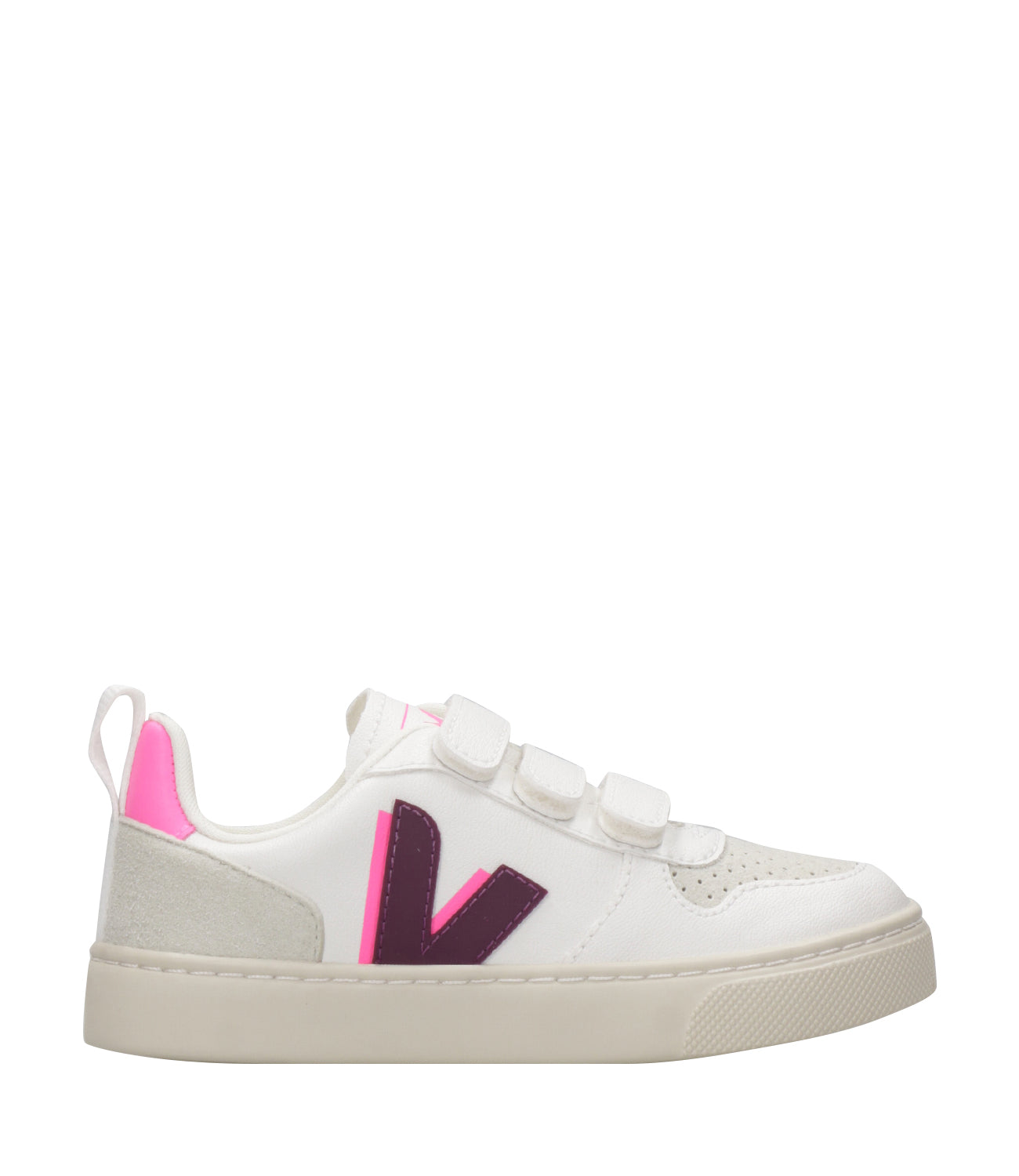 Veja Kids | Sneakers Small V-10 White and Fuxia