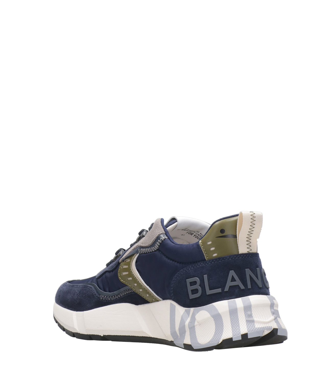 Voile Blanche | Sneakers Club01 Navy Blue and Grey