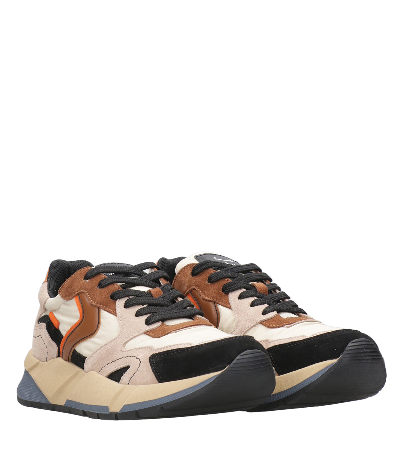 Voile Blanche | Sneakers Club 19 Black Beige and Orange