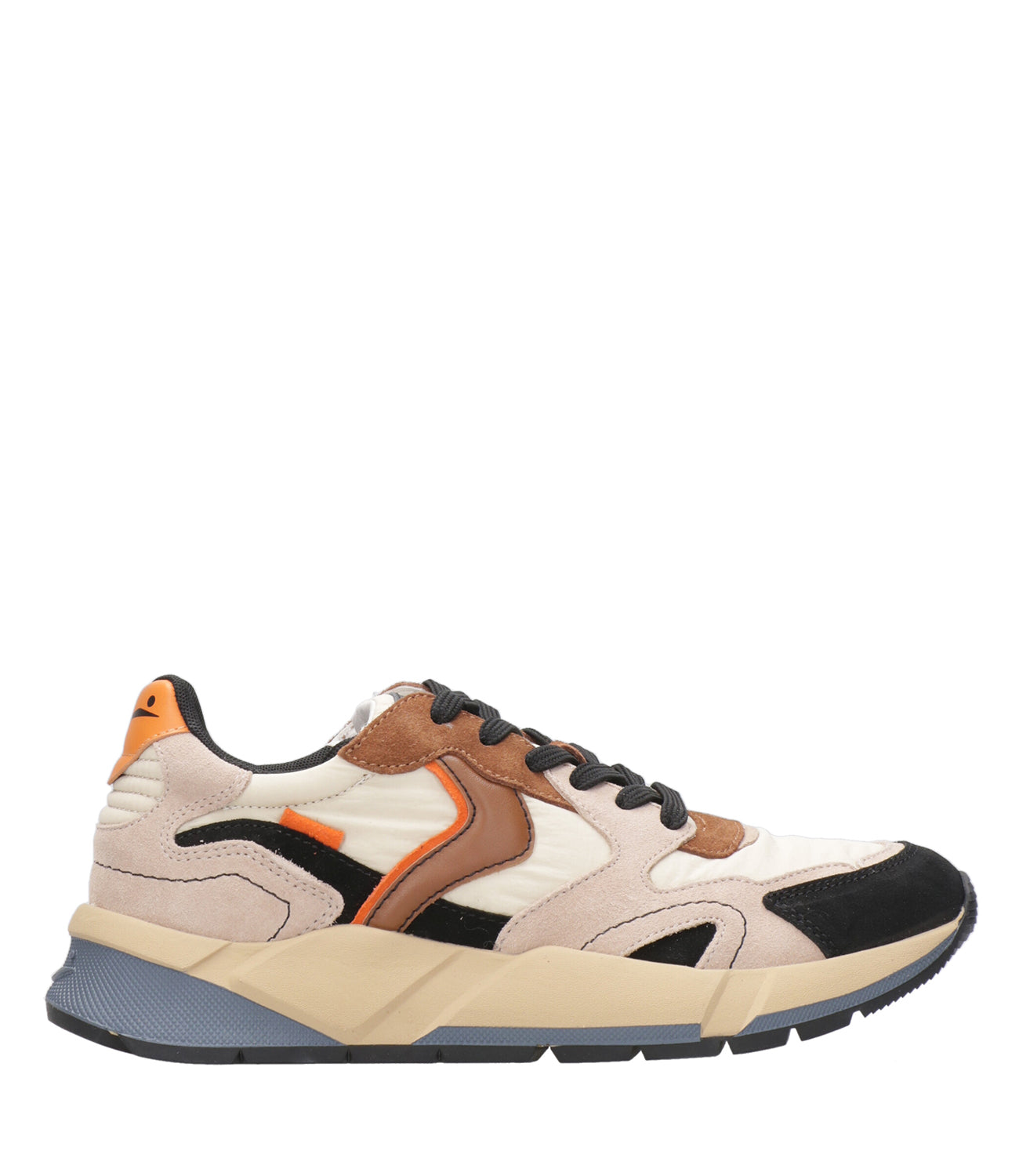 Voile Blanche | Sneakers Club 19 Nero Beige e Arancio