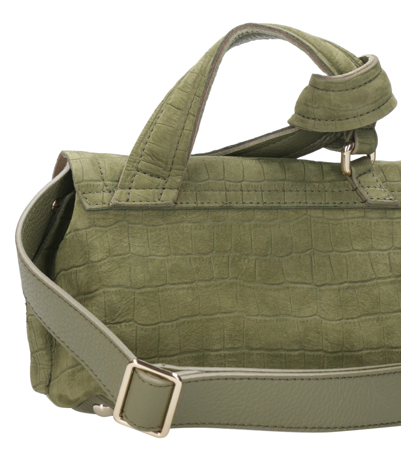 Zanellato | Bag Postina Jones Caiman Baby Green