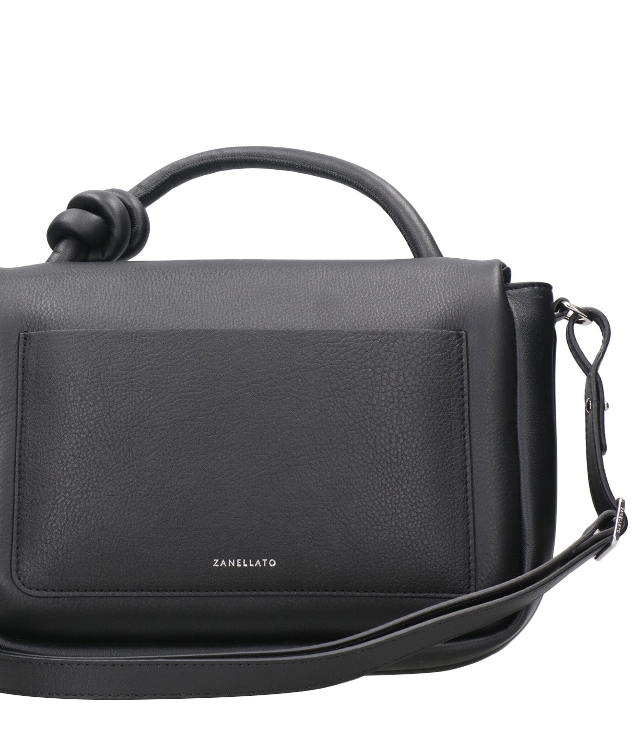 Zanellato | Ella Soft Feather Knot Bag M Black