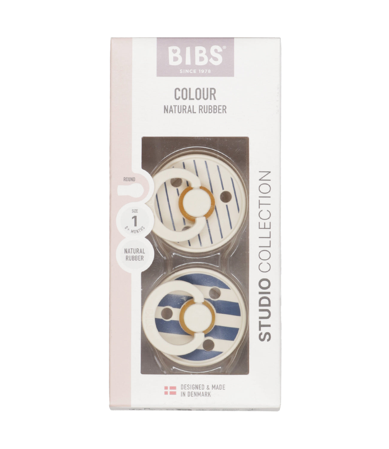 Bibs | Ivory and Blue Pacifier