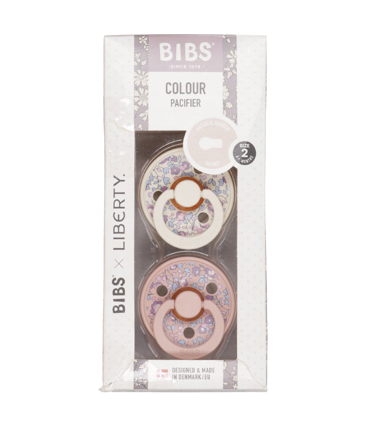 Bibs | Ivory and Pink Pacifier