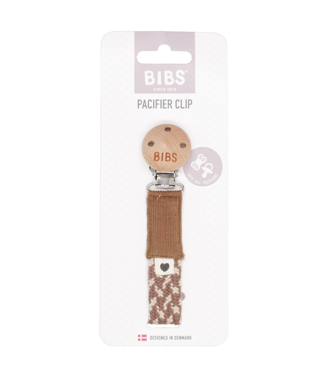 Bibs | Dark Sand Pacifier Holder