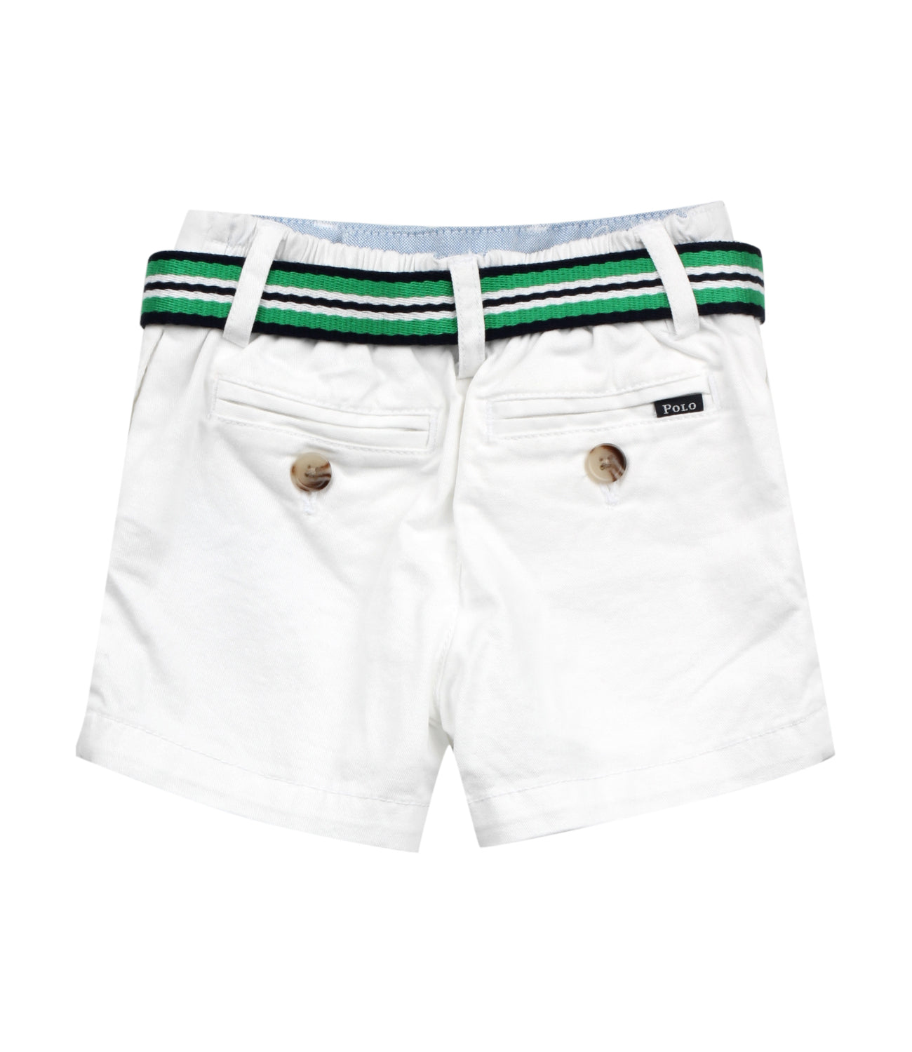 Slim-Fit stretch shorts with belt