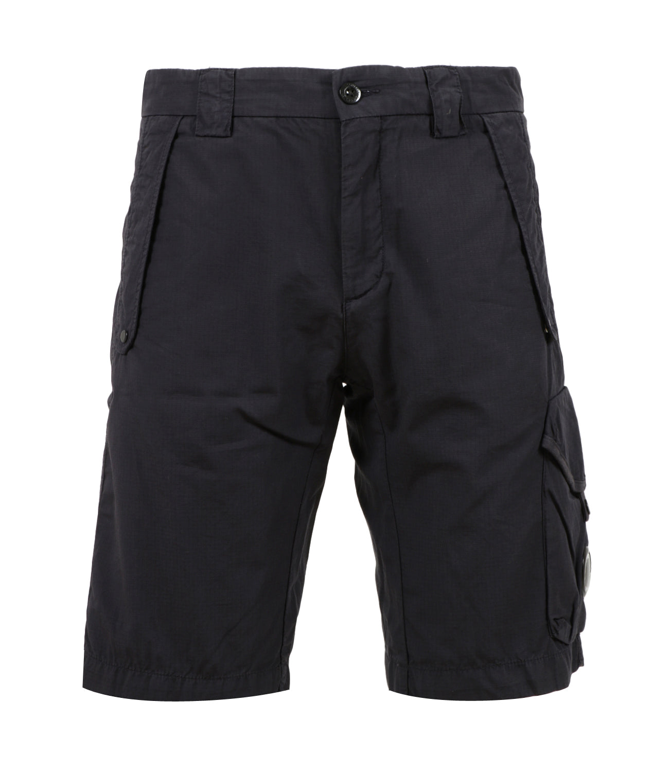 Garment Dyed Cotton Rip-stop Lens Pocket Shorts