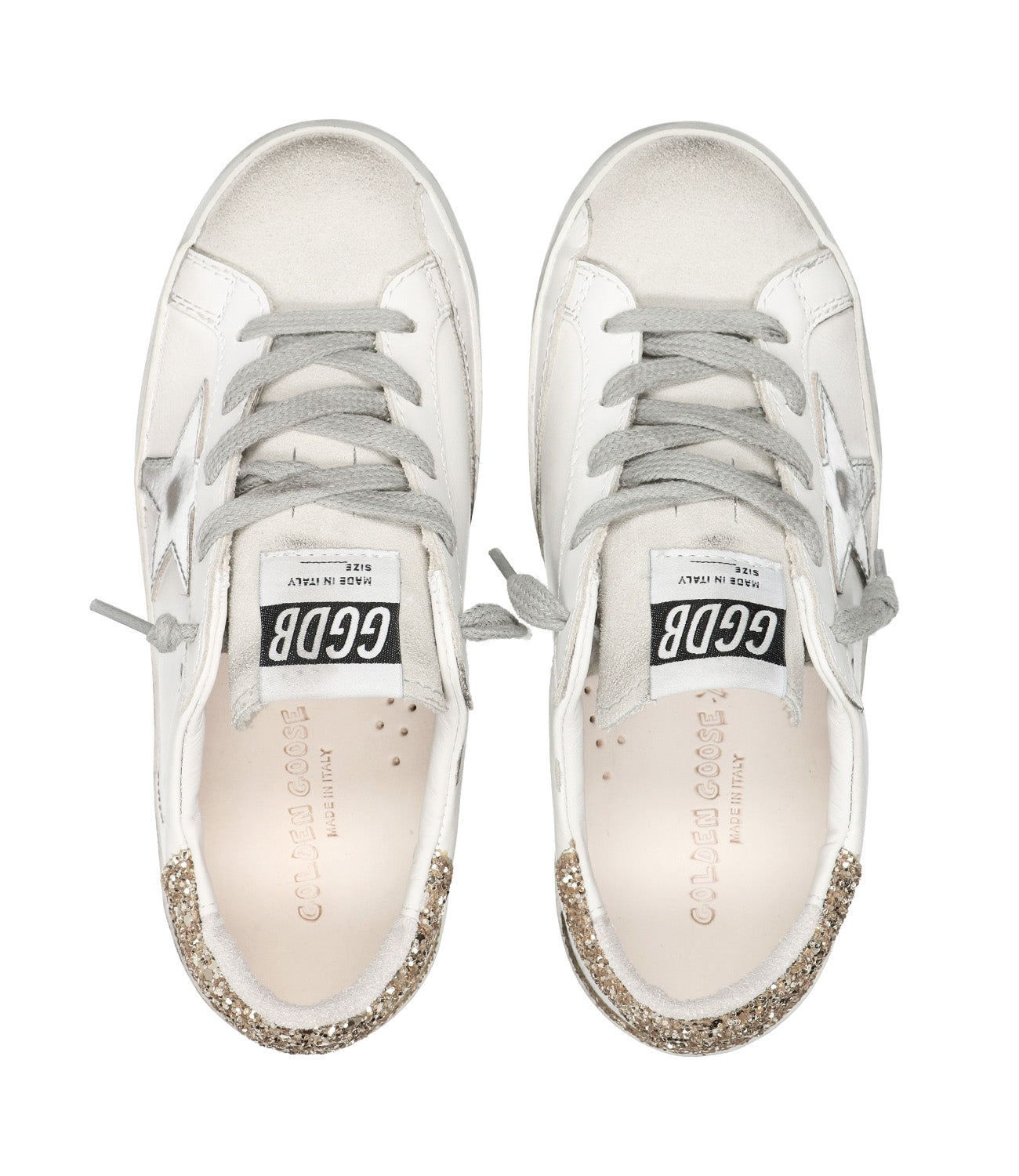 Sneakers Superstar Bianco, Ghiaccio e Oro