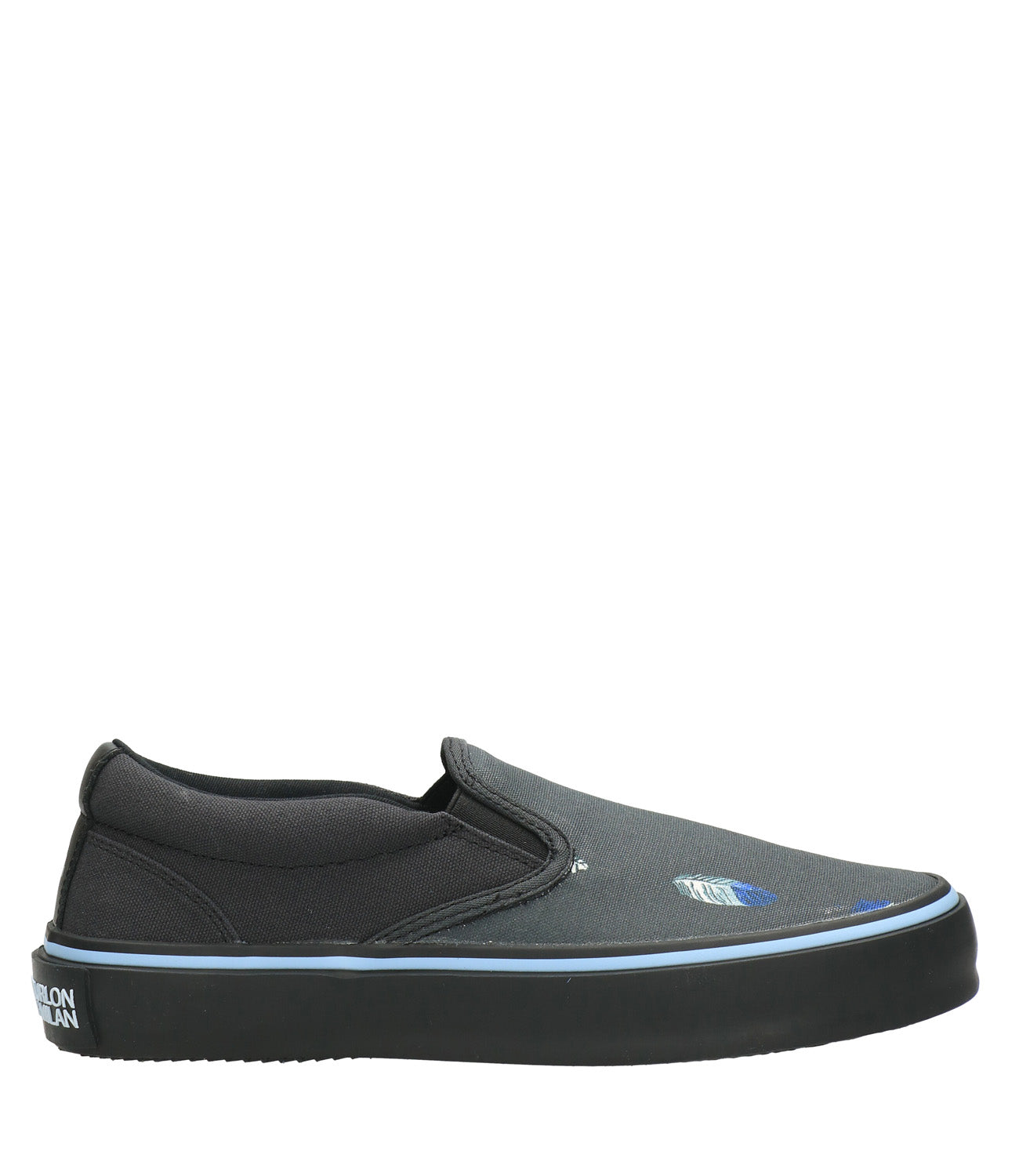 Slip On Feathers Vulcanized Black and Multicolor