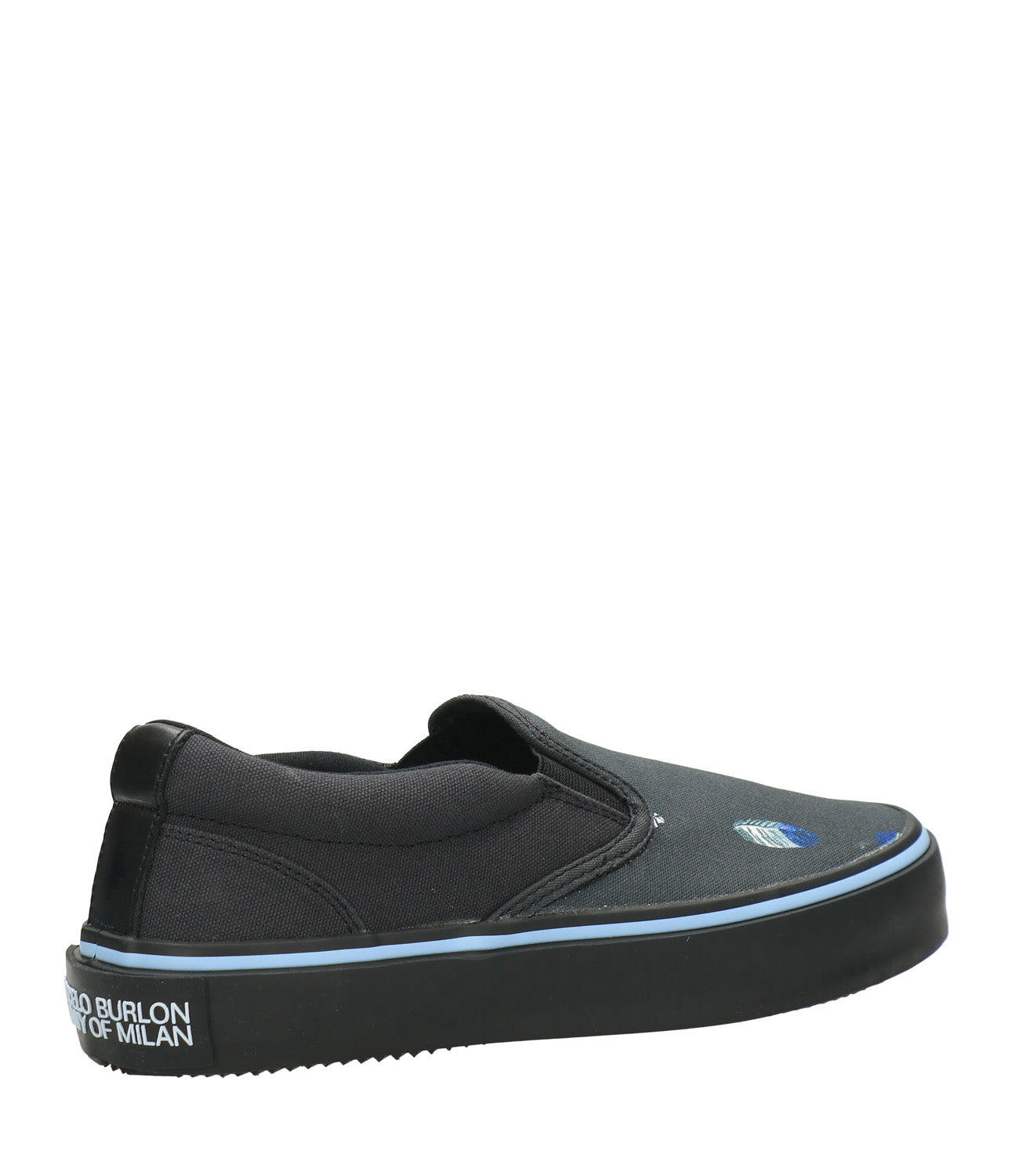 Slip On Feathers Vulcanized Black and Multicolor