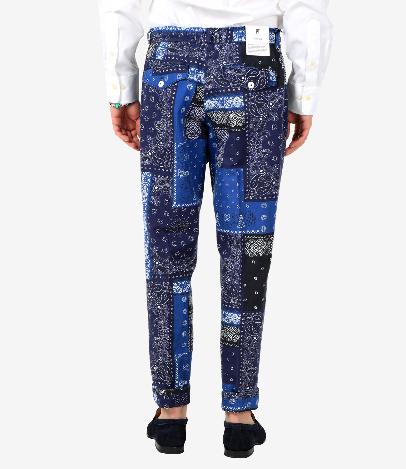 Pantalone Rebel Blu e Bianco