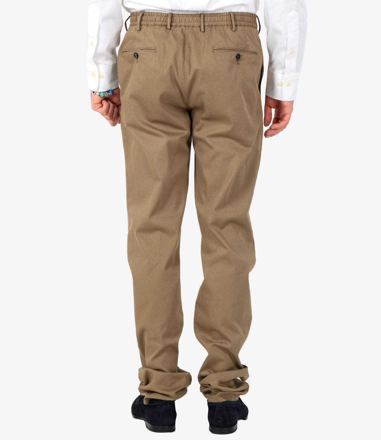 Beige Slim Trousers