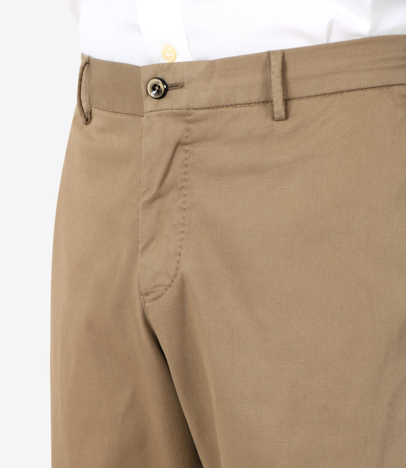 Beige Slim Trousers