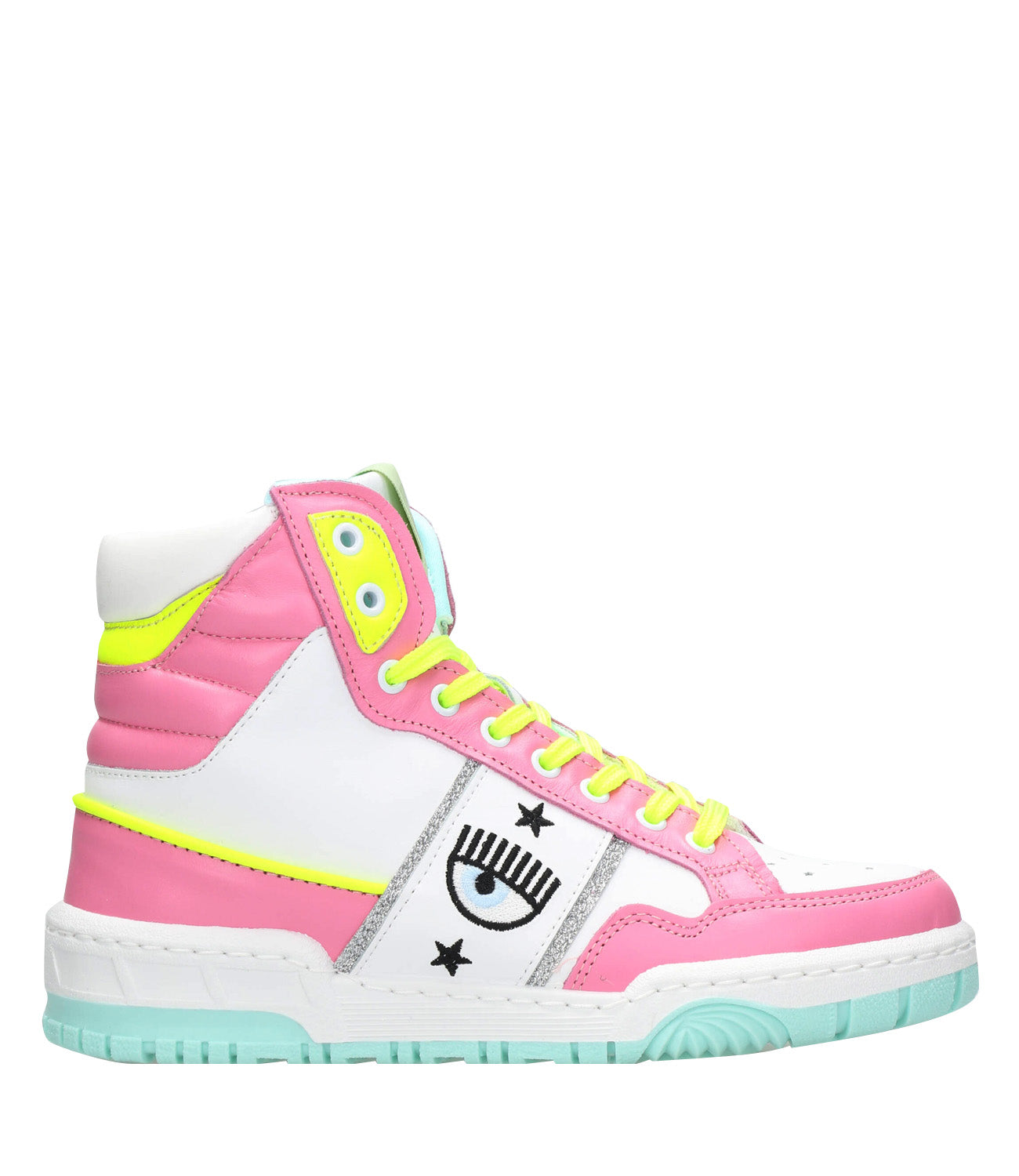 Chiara Ferragni | Sneakers CF-1 High Bianca e Rosa