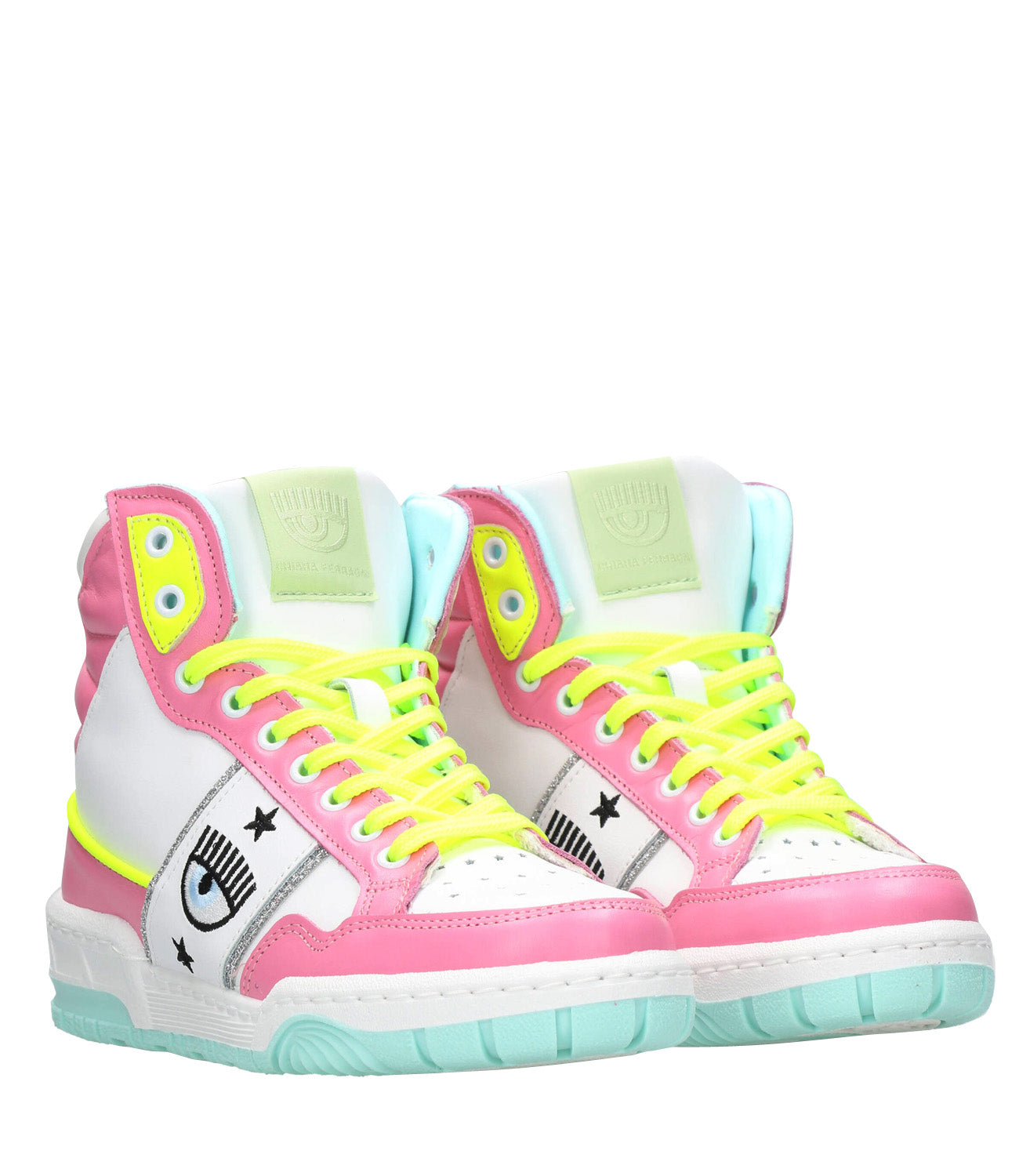 Chiara Ferragni | Sneakers CF-1 High Bianca e Rosa