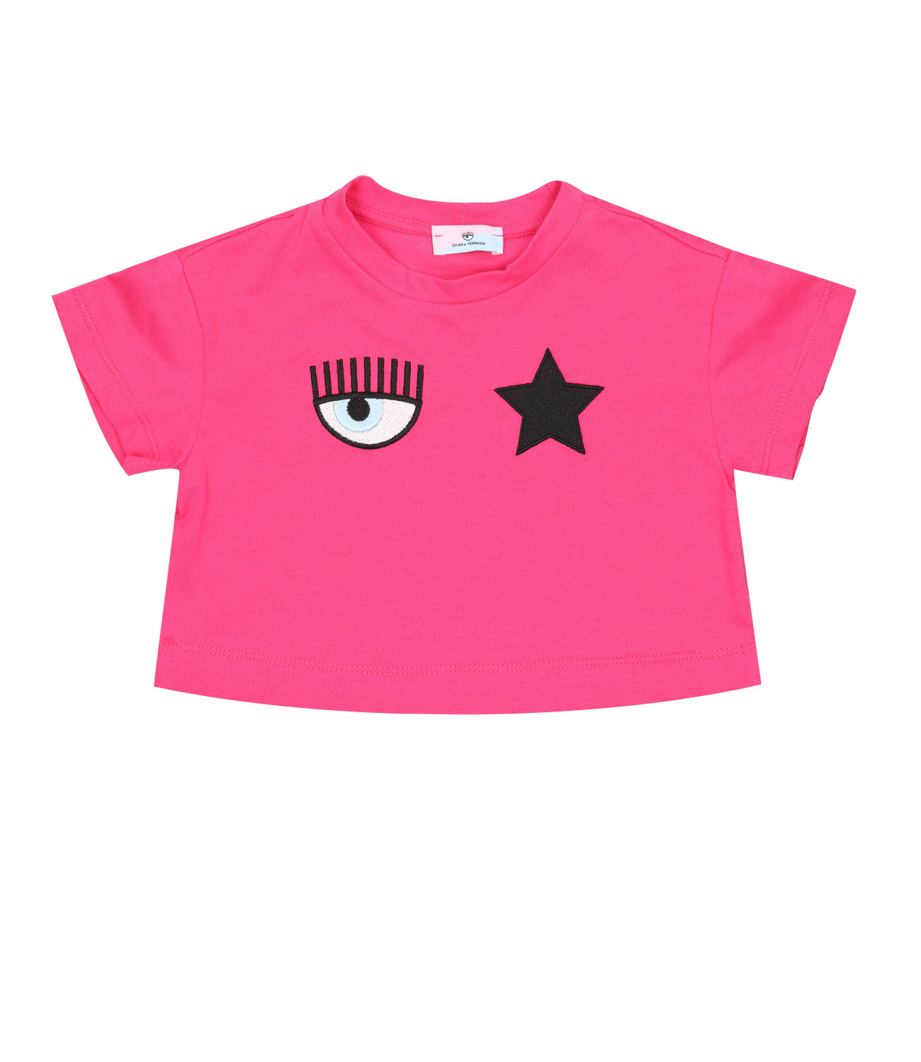 Chiara Ferragni Kids | Crop Top Eye Star Fuxia