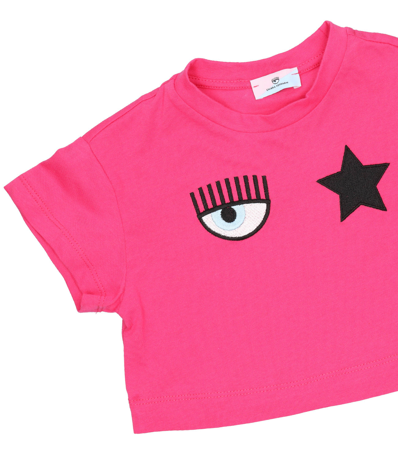 Chiara Ferragni Kids | Crop Top Eye Star Fuxia