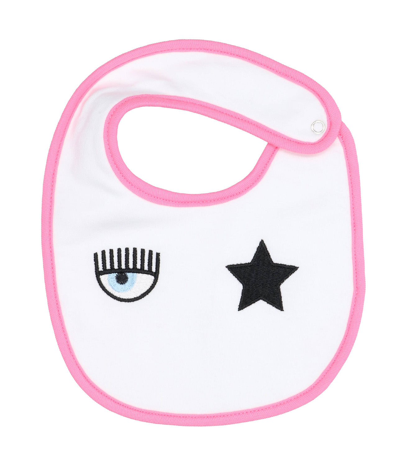 Chiara Ferragni Kids | Bib Eye Star White and Pink