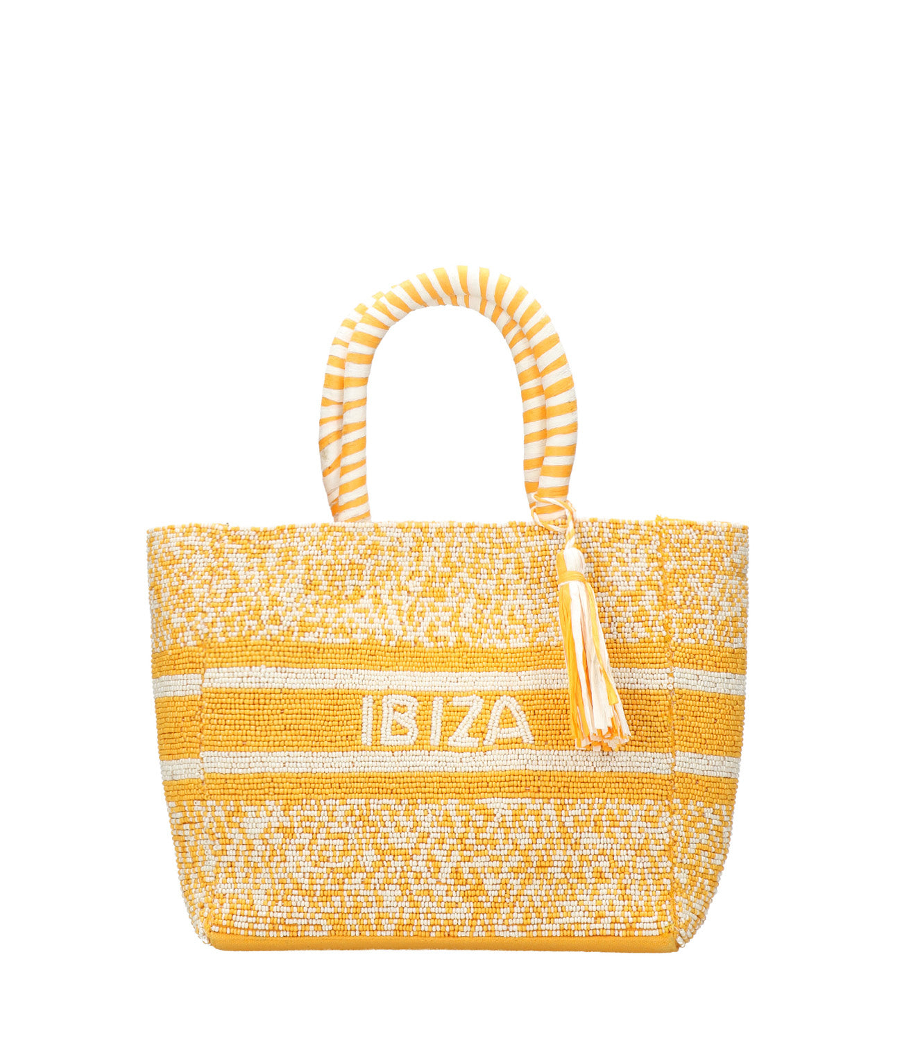 De Siena | Borsa Ibiza small Giallo e bianco